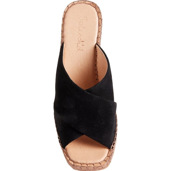 NEW Splendid Britt Wedge Sandals - Suede For Women black 362sn - Picture 2 of 5